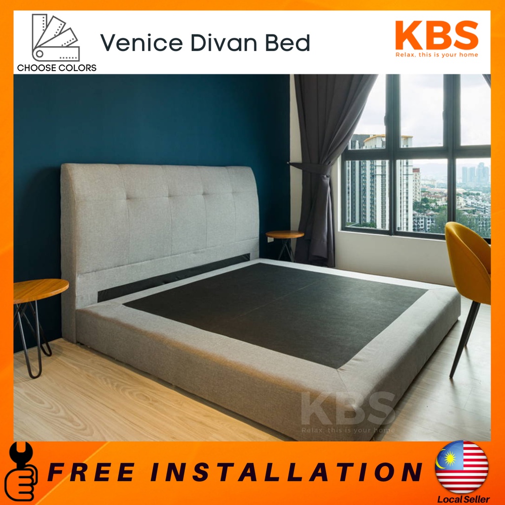 (FREE Installation+Shipping) KBS Venice Divan + Headboard Fabirc