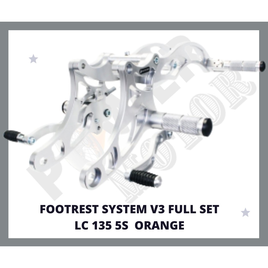 RACING BOY FOOTREST SYSTEM V3 FULL SET LC 135 5S | Shopee Malaysia