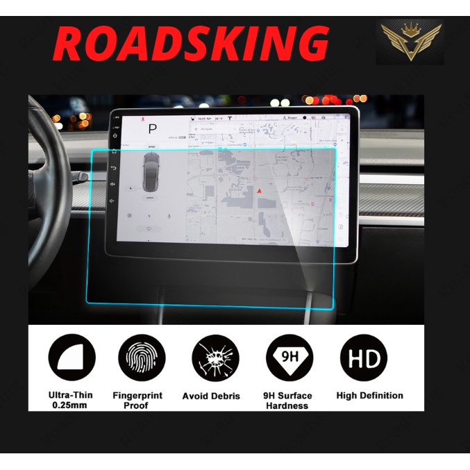 CAR AUDIO PLAYER ANDROID 10.1 / 9 INCH HEAD UNIT SCREEN PROTECTOR LCD ...