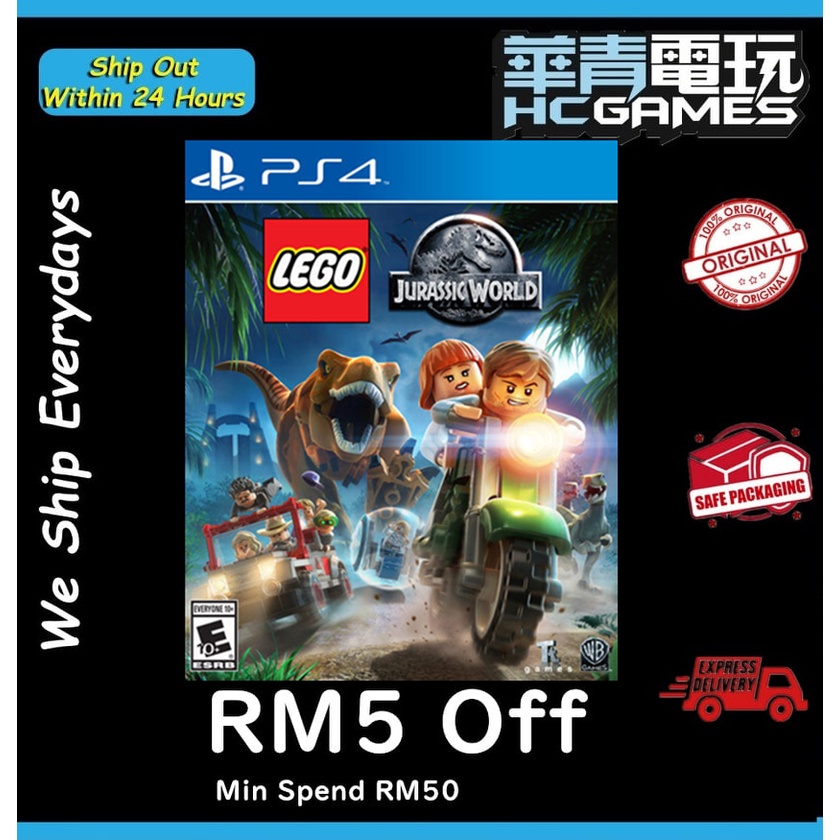 Lego ps4 jurassic discount park