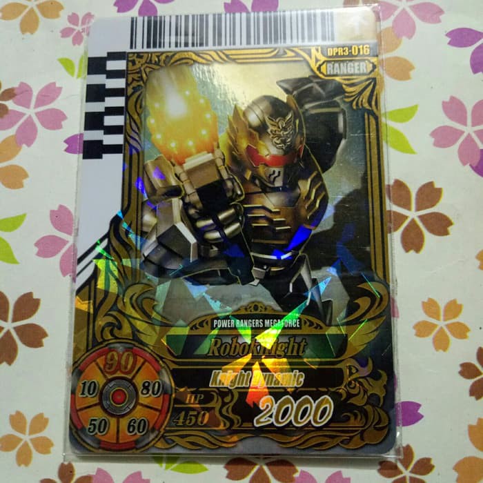 Power ranger card battle gold ranger roboknight v3 | Shopee Malaysia