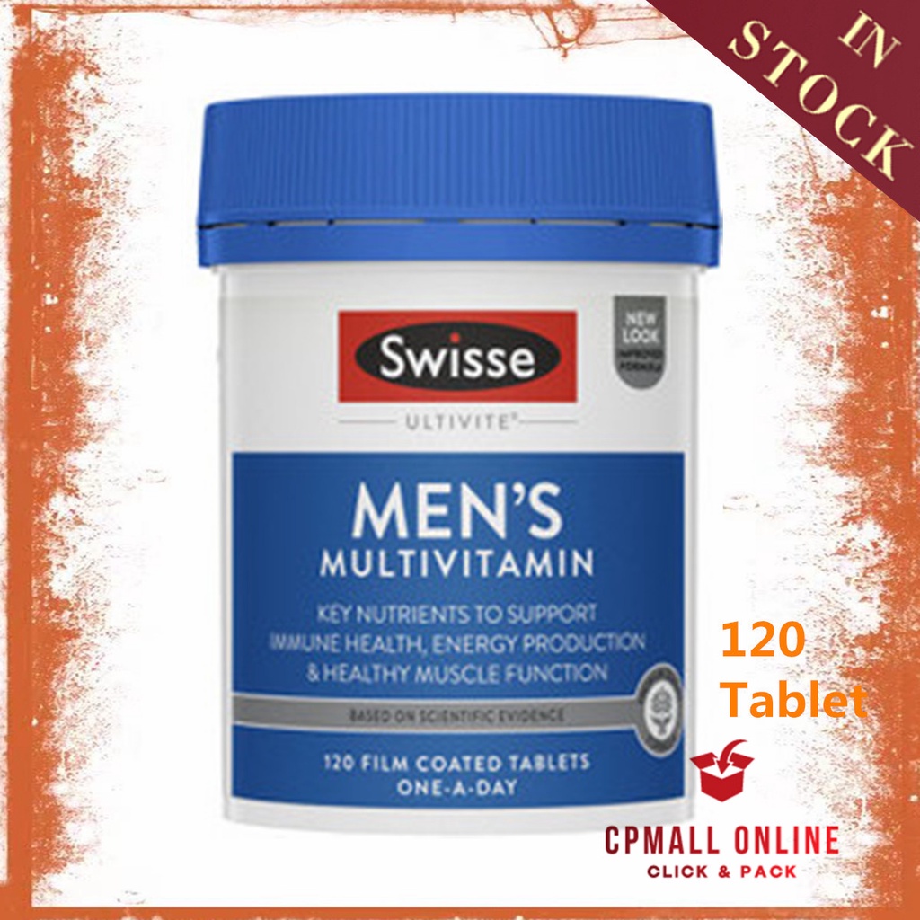 [Expiry Date: 07/2026] Swisse 男性复合维生素 Men's Ultivite Multivitamin ( 120 ...