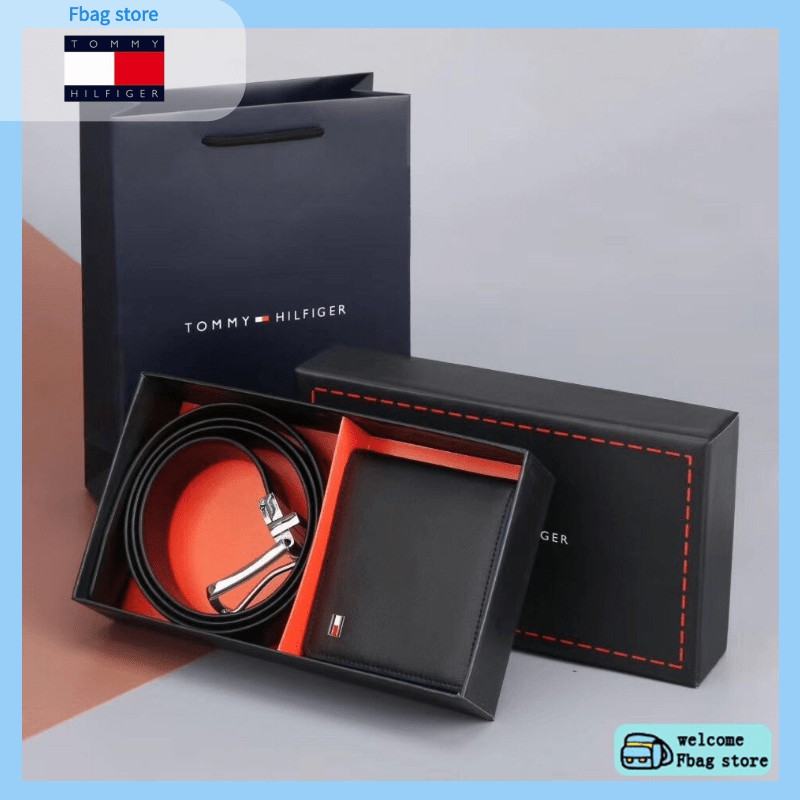 Tommy hilfiger belt store and wallet set