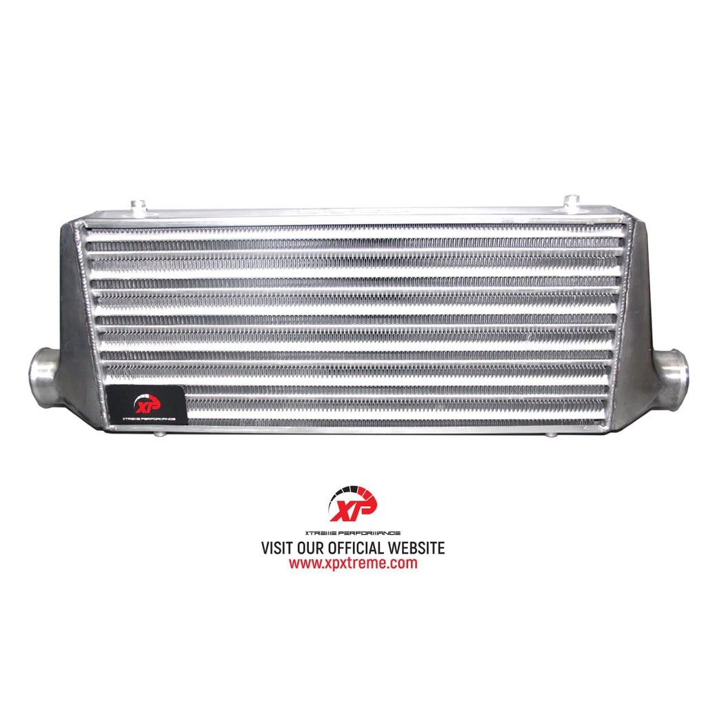 thumbnail image 2 of GPI Racing Delta Fin Aluminum Intercooler – 550x140x70mm, 1.97" Inlet/Outlet, One-Sided Design, Silver 2 of 2