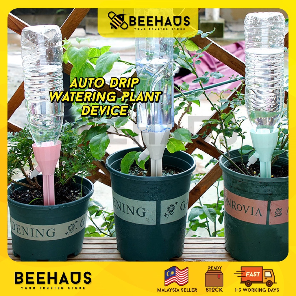 BEEHAUS Auto Drip Plant Watering Device | Automatic Plant Waterer ...