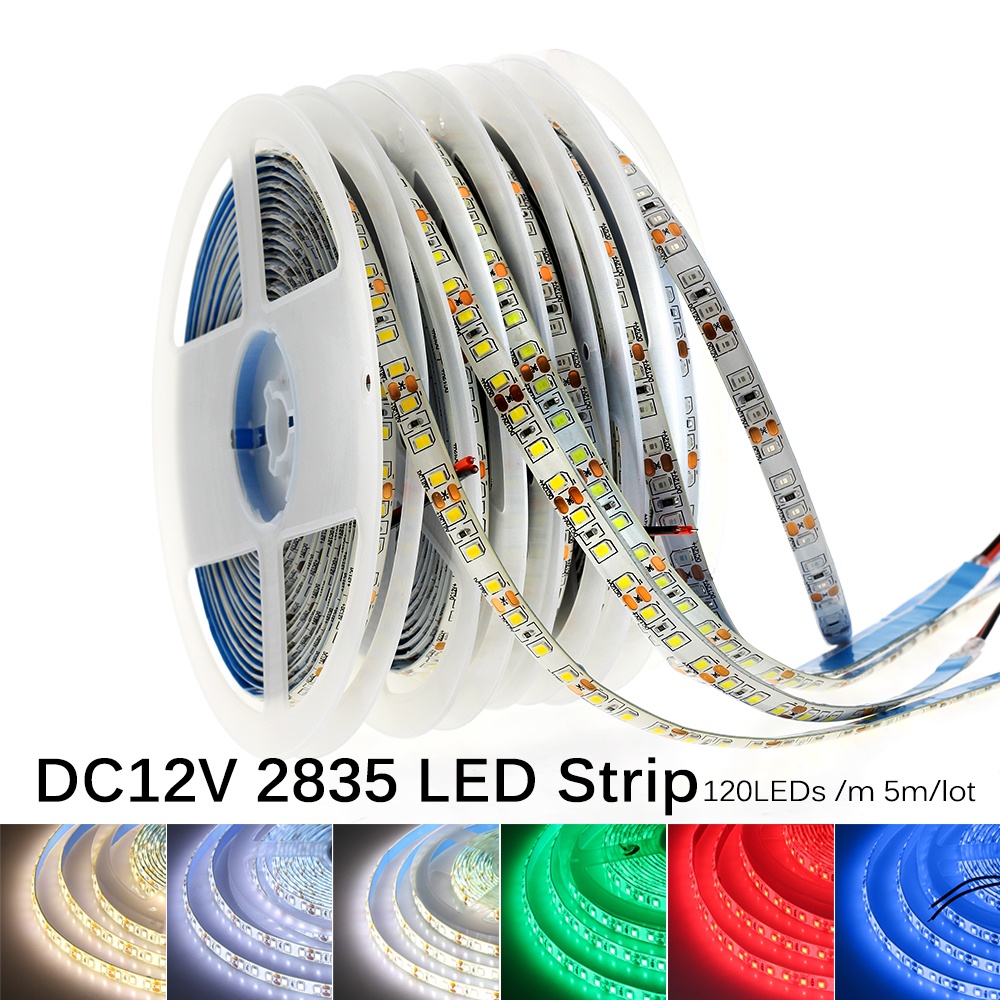 thumbnail image 2 of 5M RGB LED Strip Lights, SMD 5050 120 LEDs/m, 12V DC Dimmable Tape For Home 2 of 4