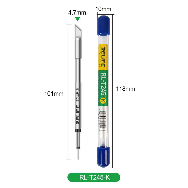 RELIFE RL T245 Tips Universal C245 Soldering Iron Tip Compatible For 
