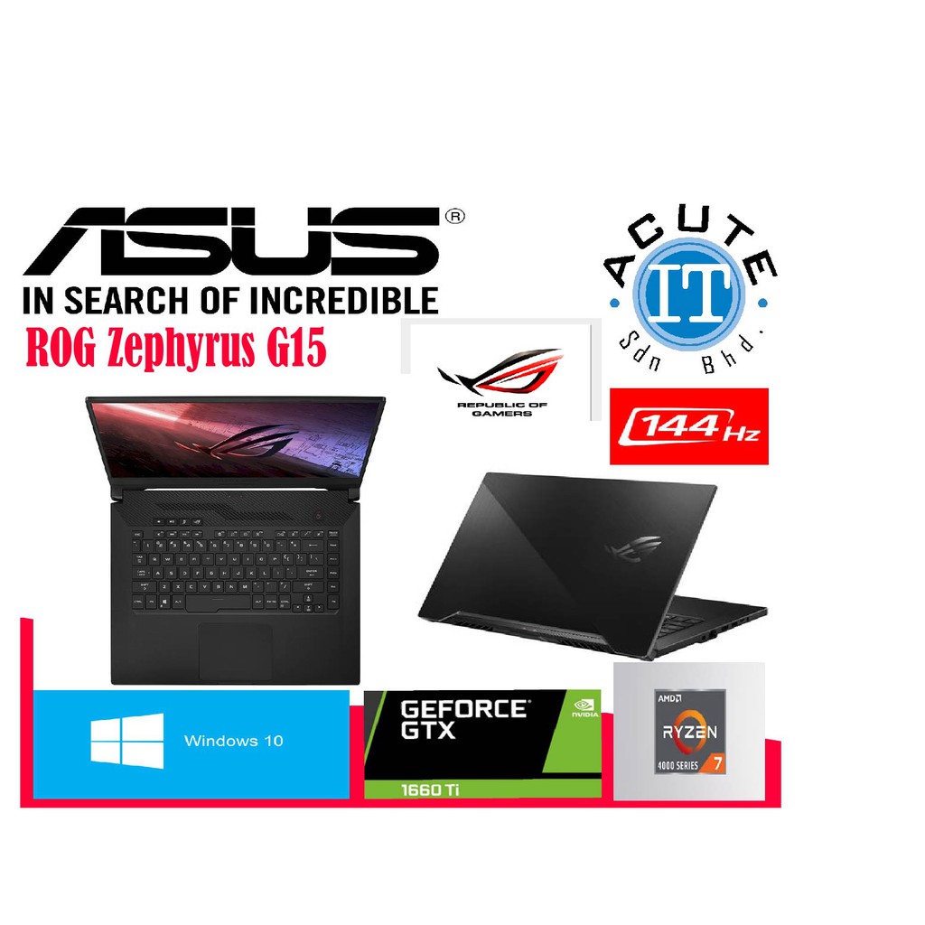 Asus zephyrus g15 gtx 1660 online ti