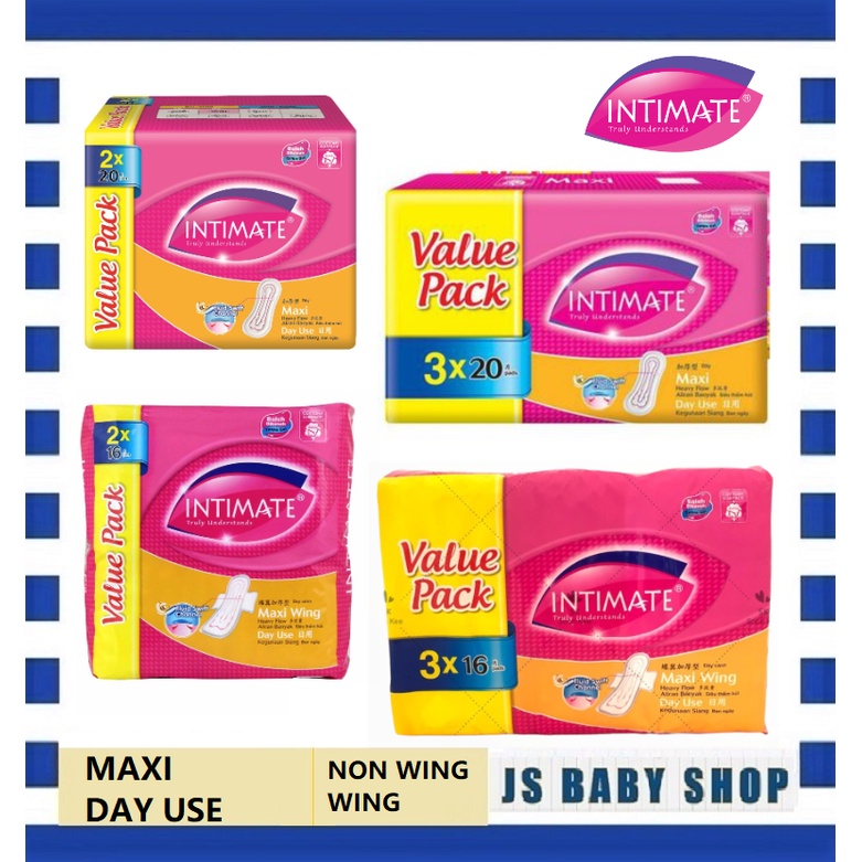 Intimate Sanitary Pad Maxi Non Wing / Wing | Shopee Malaysia