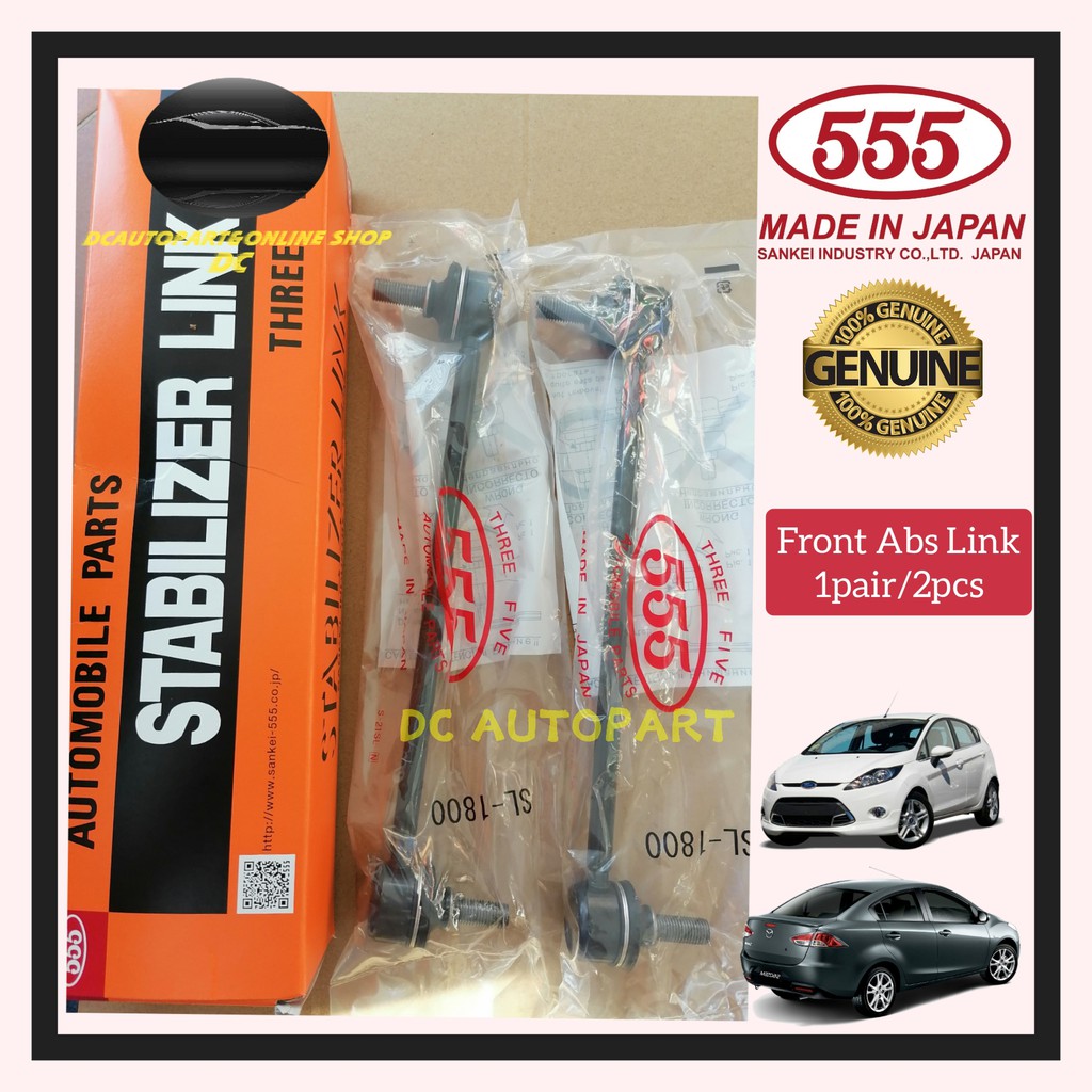 100 ORIGINAL 555 STABILIZER LINK MAZDA 2 / FIESTAR FIESTA CX3 CX3 FRONT ABSORBER LINK ( 1SET