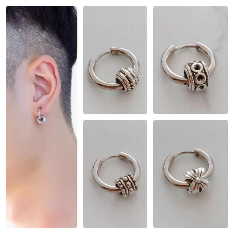 🍁1PC🍁Trendy Men Punk Hip Hop Antiallergic Nonfading Stainless Steel