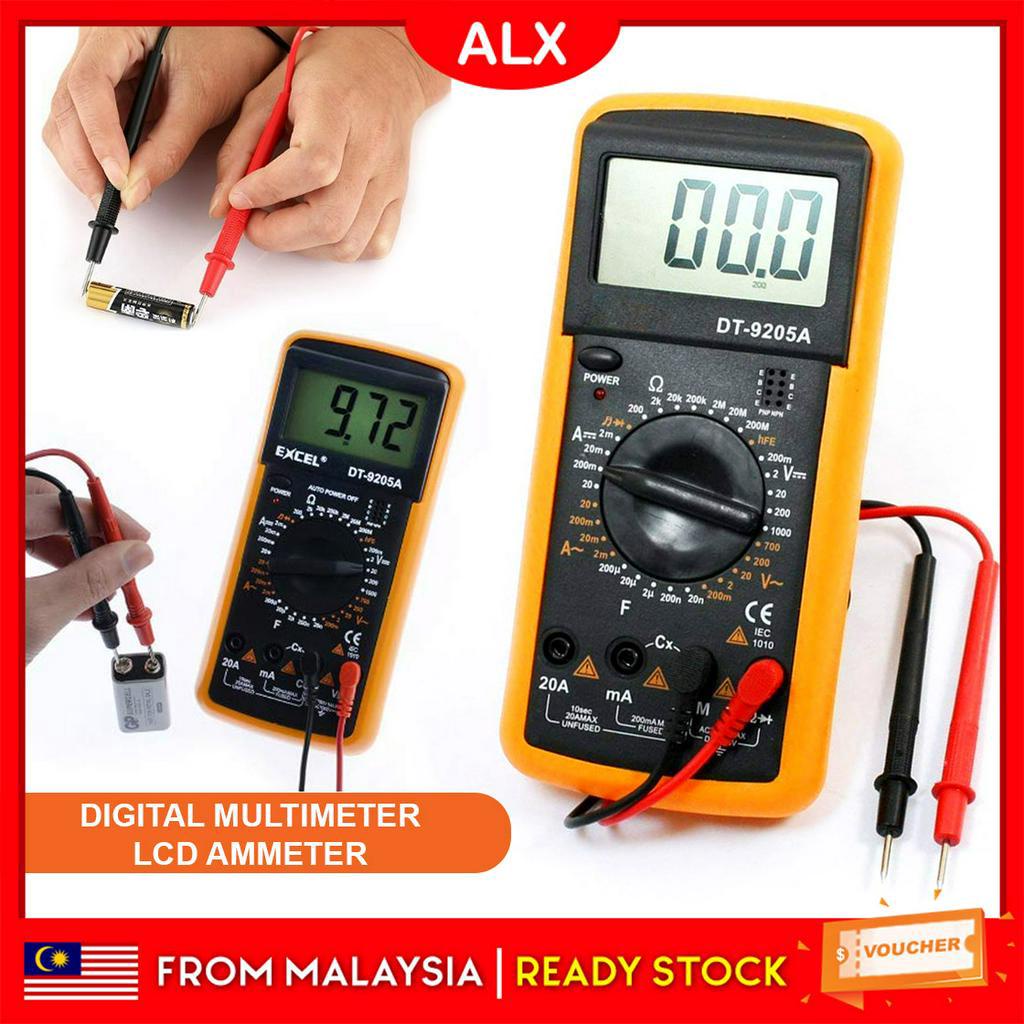 (Crazy Sales) ALX Digital Multimeter LCD Ammeter Resistance Capacitance ...