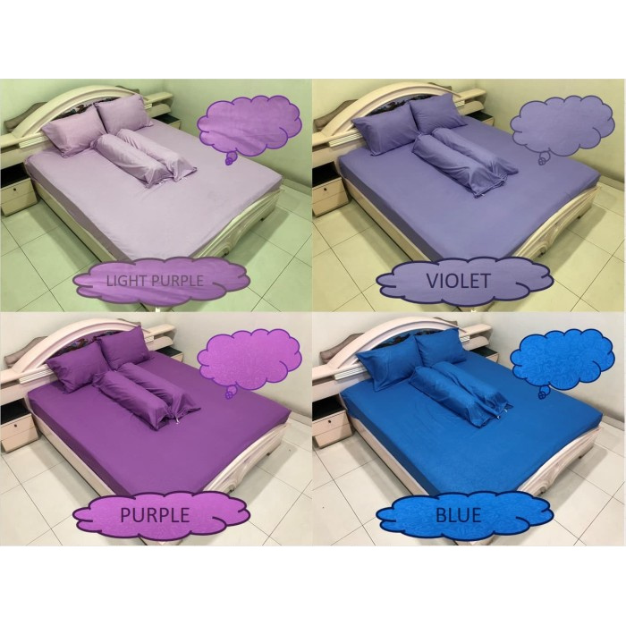Bed Sheet 120x200 Polos Emboss No.3 Single Size Shopee Malaysia