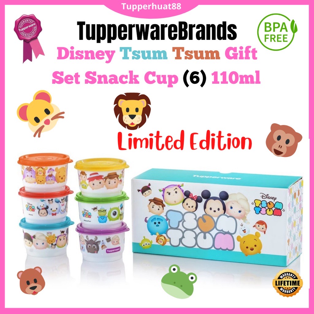 Tupperware Disney Tsum Tsum Gift Set Snack Cup 110ml | Shopee Malaysia