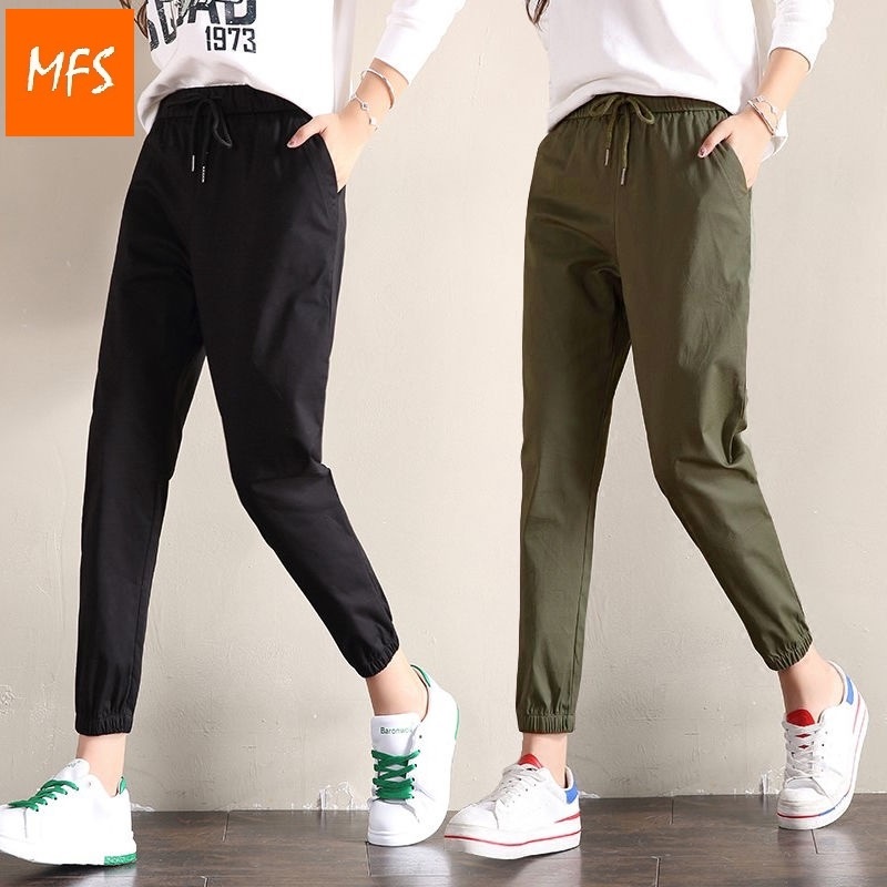 💕MFS Women Casual Long Pants Women Korean Style Women's Pants Seluar ...