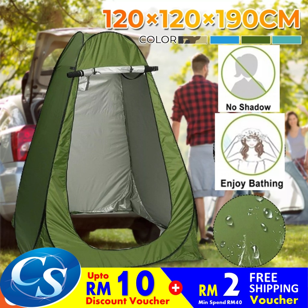 Portable Camping Beach Khemah Toilet Shower Bath Changing Room Tent CP015 |  Shopee Malaysia