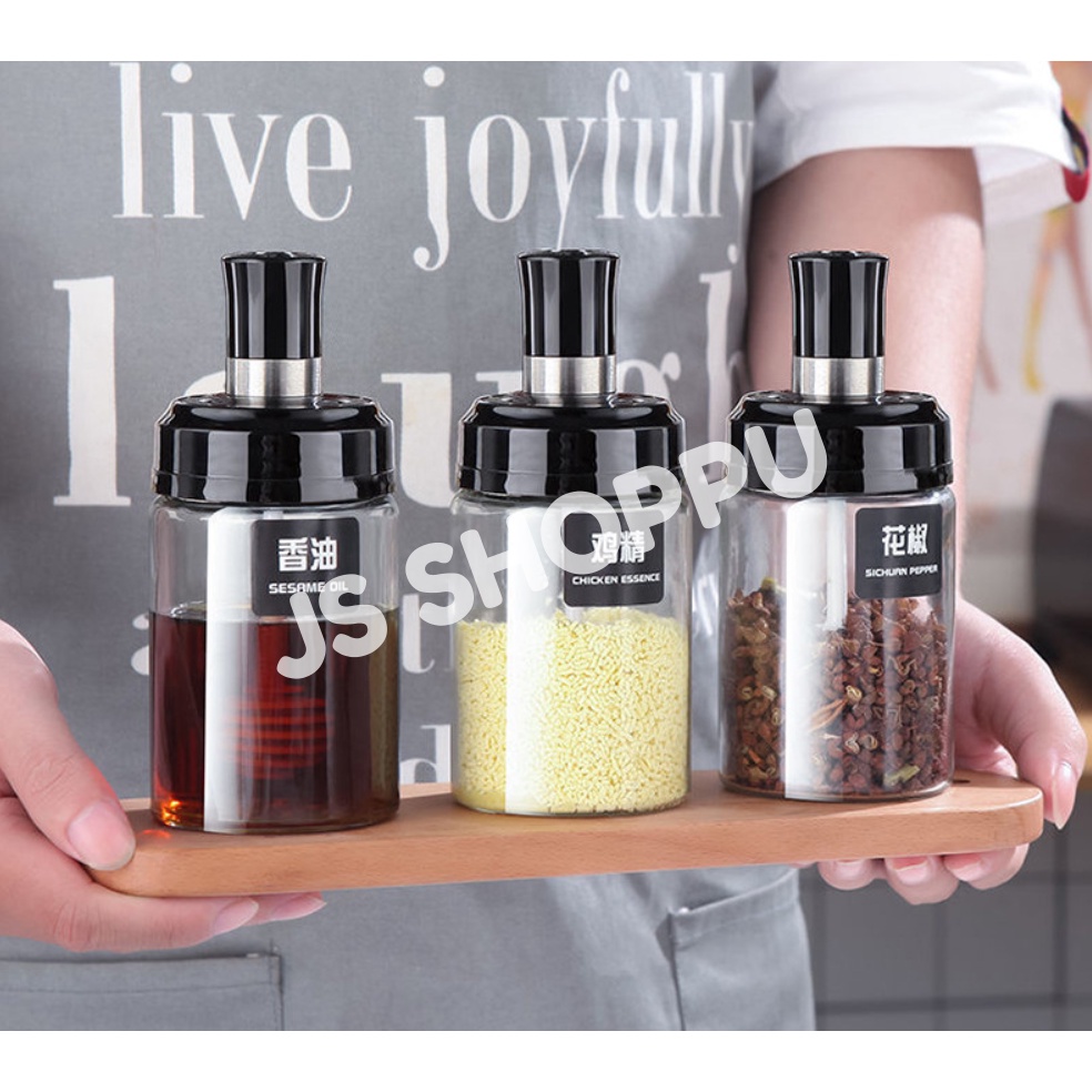 Spice Jar Set / Seasoning Bottle / Kitchen Condiment Jar / Botol Rempah ...