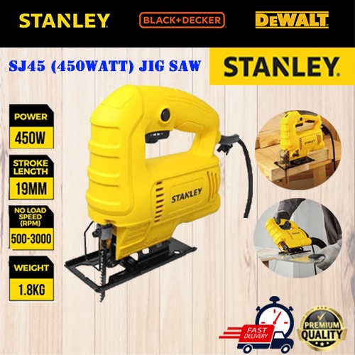 STANLEY SJ45 [450W] JIGSAW (500-3000RPM ) WOOD / STEEL JIGSAW MACHINE ...