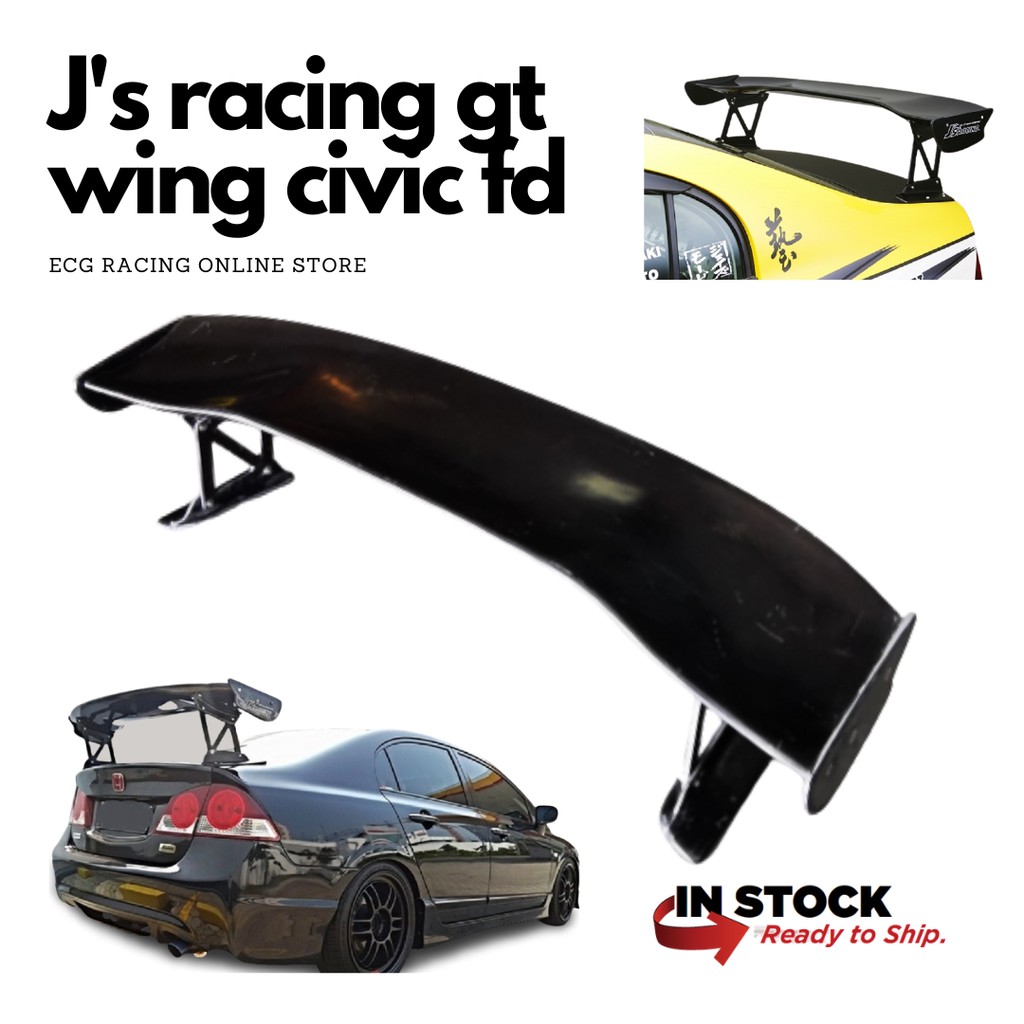 J's Racing GT Wing Spoiler FRP Honda Civic FD | Shopee Malaysia