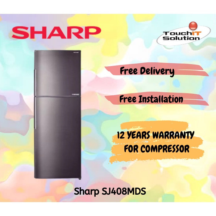 Sh arp 400L SJ408MDS J-Tech Inverter 2-Door Refrigerator SHP-SJ408MDS ...