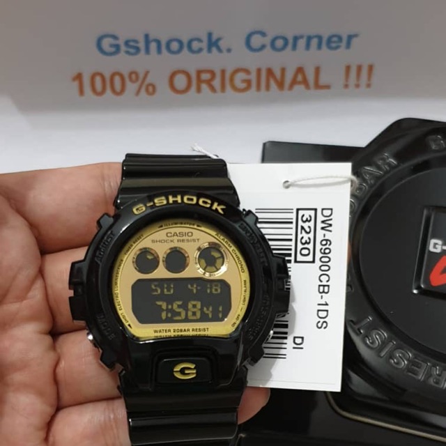 CASIO G SHOCK DW 6900CB 1DR DW 6900CB 1 DW6900CB DW 6900CB BLACK GOLD 100 ORIGINAL Shopee Malaysia