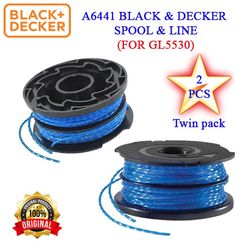 BLACK & DECKER 3PCS A6441 90567223 Grass Trimmer Spool & Line For GL5530