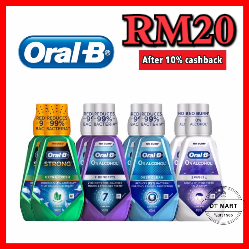 Oral-B 3D White Clean Mint / Deep Clean / 7-Benefits / Extra Fresh ...