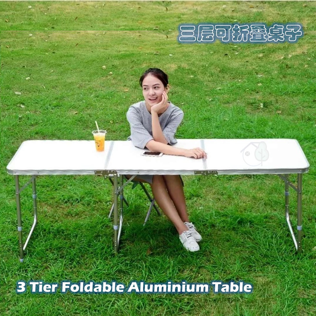 Aluminium folding best sale table camping