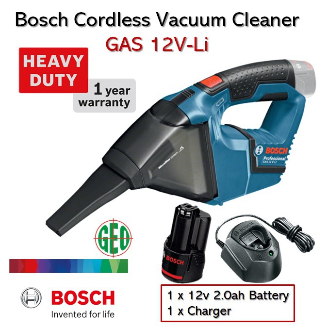 Bosch Gas 12VLi Professional Cordless Vacuum Cleaner Shopee Malaysia