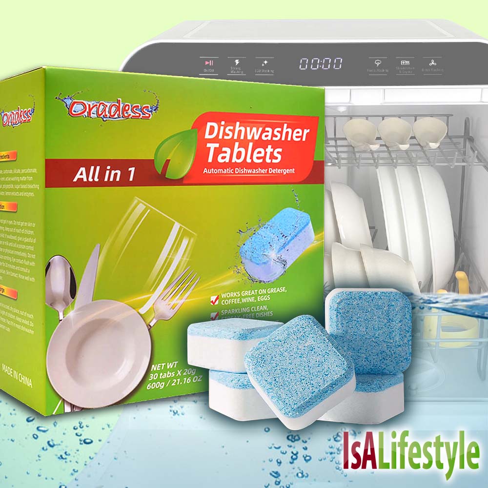 IsALifestyle Dishwasher Tablet Dish Washer Cleaning Powder Block