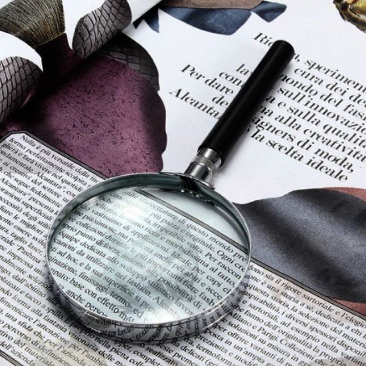 MAGNIFYING GLASS /MAGNIFIER 80MM / Handheld Portable Magnifier Glass