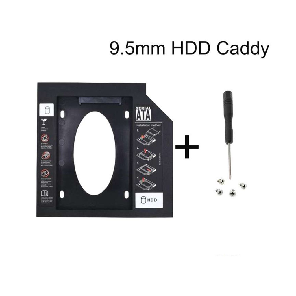 (BUY 3 FREE 1) NEW SATA 2nd HDD SSD Hard Disk Caddy Notebook Laptop 9 ...