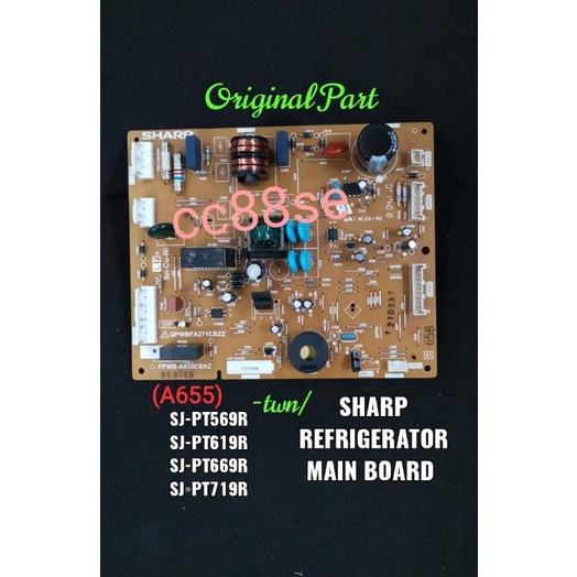 SHARP REFRIGERATOR MAIN PCB BOARD ORIGINAL SJ-PT569R SJ-PT619R SJ ...