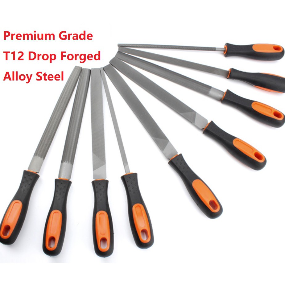 8" Inch Premium Grade T12 Drop Forged Alloy Steel Flat File & Half ...
