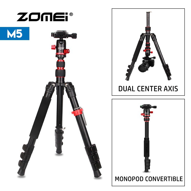 Zomei Black Edition Portable tripod Q666 M5 M6 Q111 Multilevel Aluminum ...