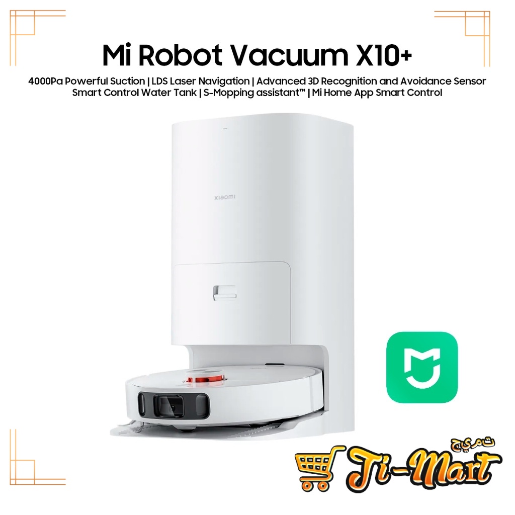 (READY STOCKS) Xiaomi Robot Vacuum X10+ / X10 Plus [Mop Self-Cleaning |  Dust Collection | 4000Pa Suction Power]