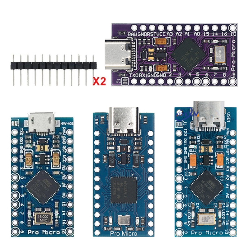 Pro Micro Atmega32U4 5V/16Mhz Module With Bootloader For Arduino Mini ...