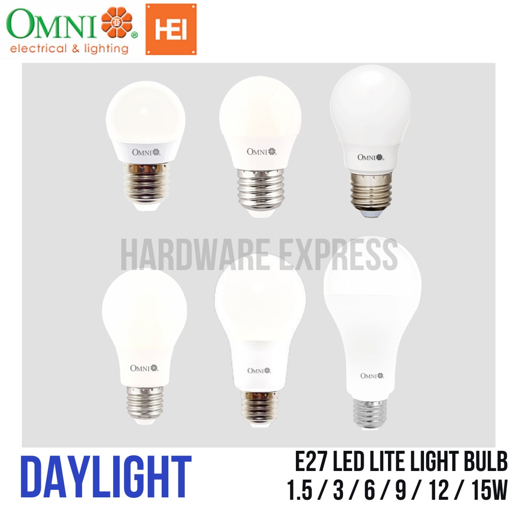 OMNI LED Lite Bulb / Light Bulb DAYLIGHT E27 | Shopee Malaysia