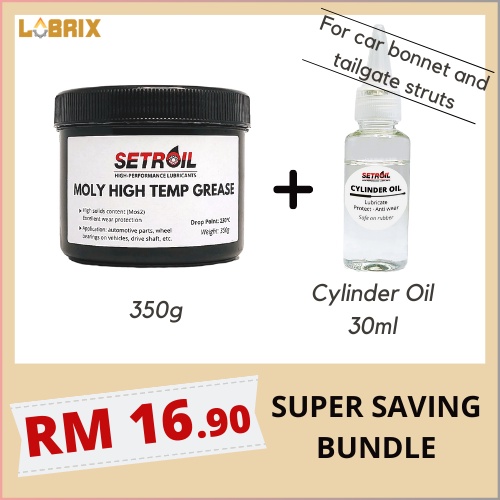 LUBRIX Setroil Moly Grease High Temp Grease Drive Shaft Grease CV Joint
