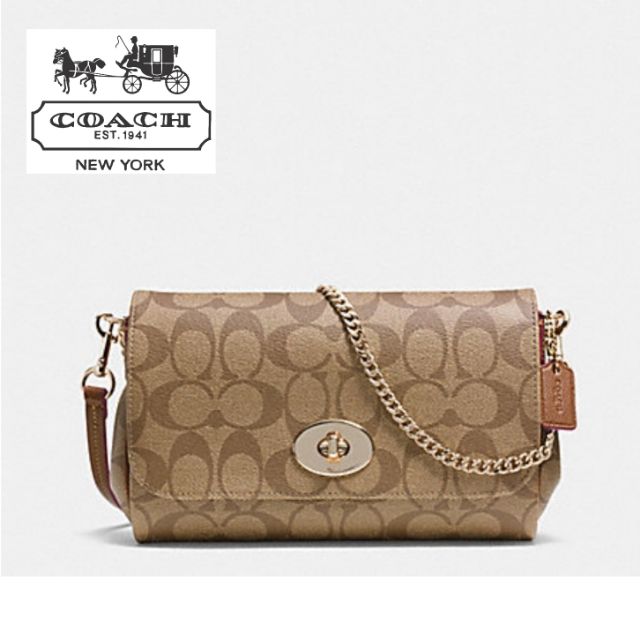 Coach mini ruby crossbody in signature canvas sale