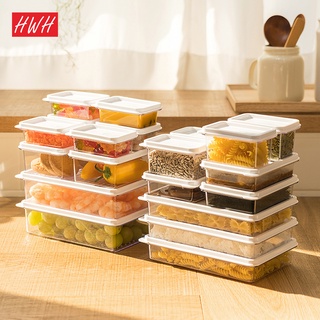Silicook Refrigerator Food Storage Flat Containers with Tray Kitchen Organizer