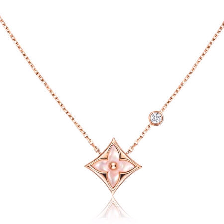 Louis Vuitton® Color Blossom BB Star Pendant, Pink Gold, Pink  Mother-of-pearl And Diamond