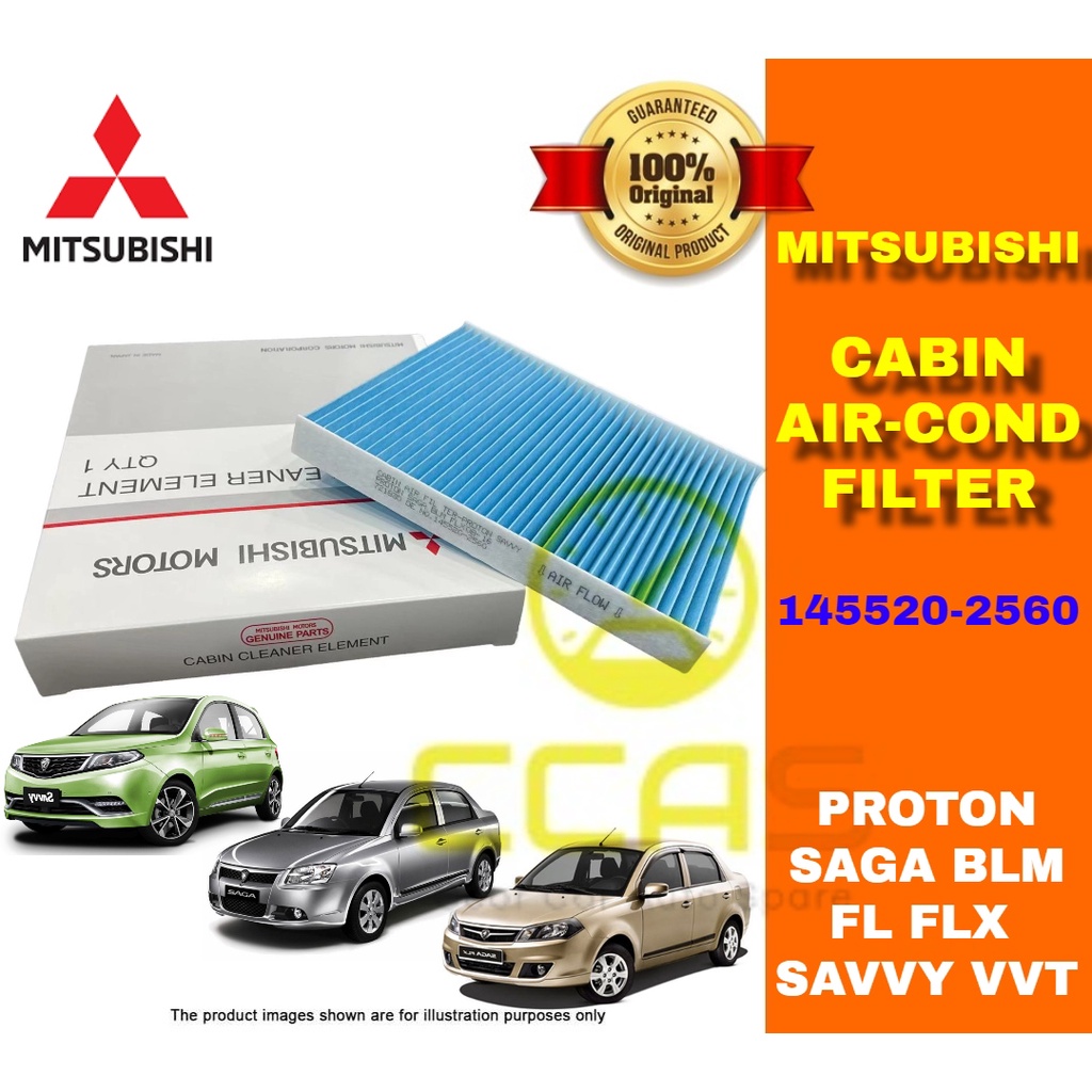 Mitsubishi Cabin Air-Cond Filter 145520-2560 PROTON SAGA BLM FL FLX ...