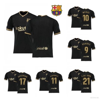 NIKE BARCELONA 2020/21 AWAY MESSI JERSEY BLACK - Soccer Plus