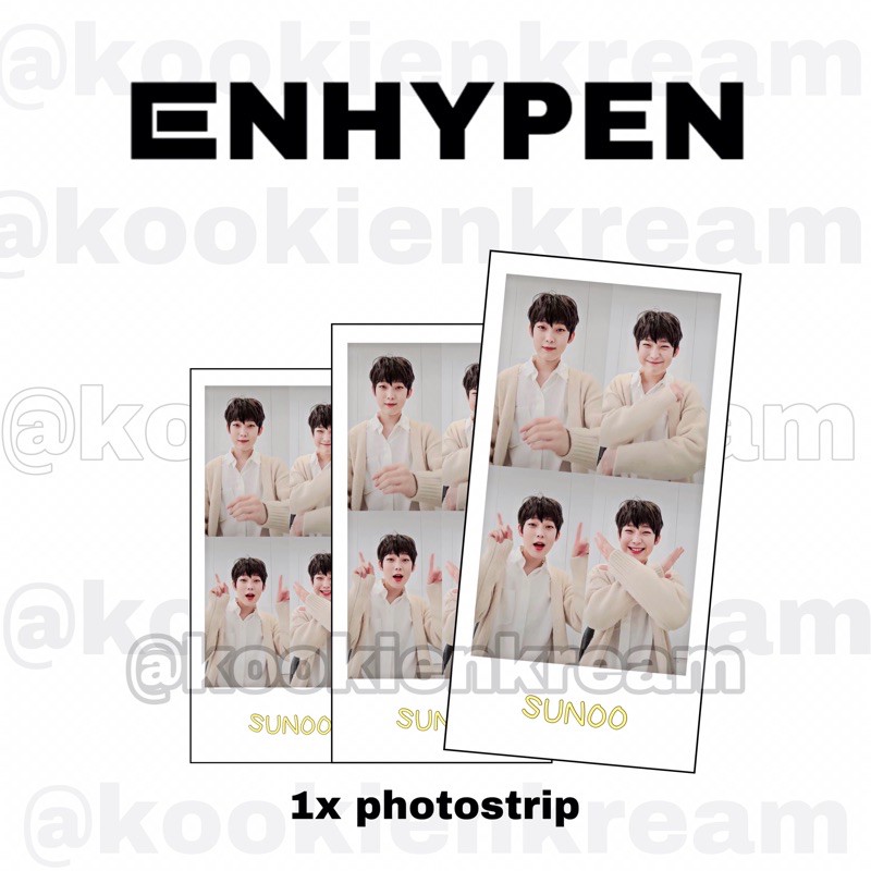 FANKIT ENHYPEN : SUNOO PHOTOSTRIP X1 | Shopee Malaysia