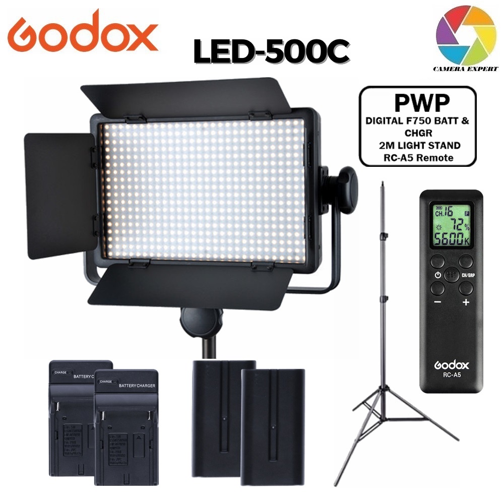 Godox LED500C / LED500C / LED 500C BiColor LED Video Light Shopee