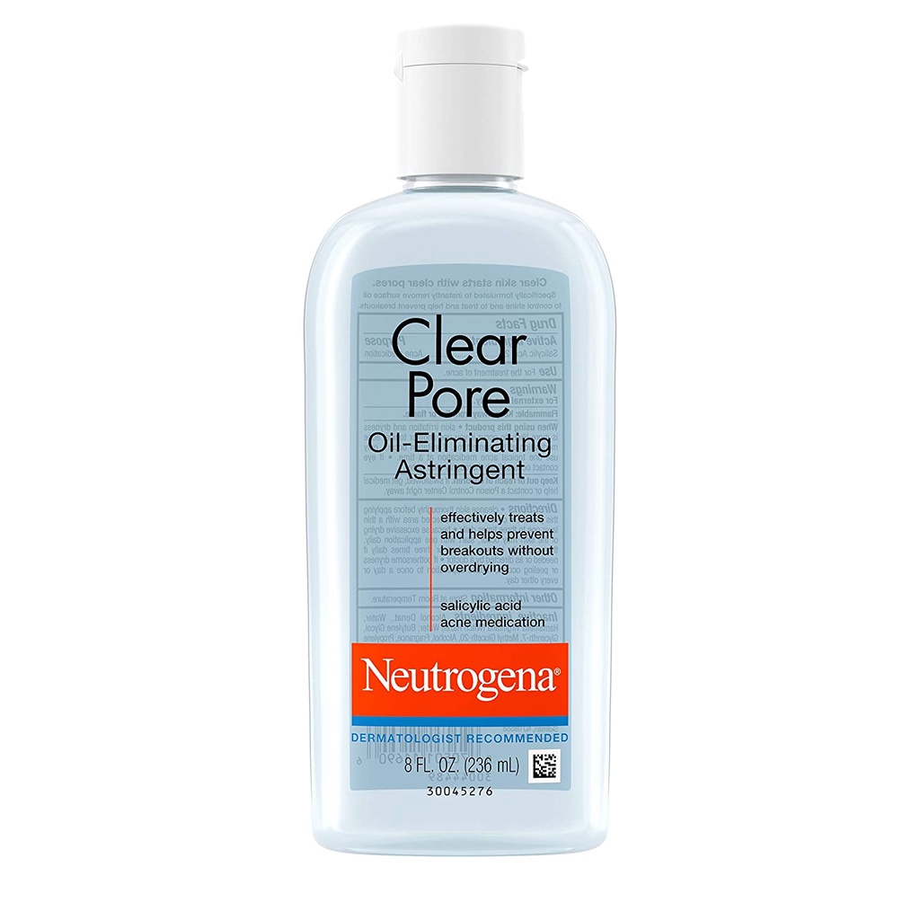Neutrogena Clear Pore Oil-Eliminating Astringent 8 fl oz product package