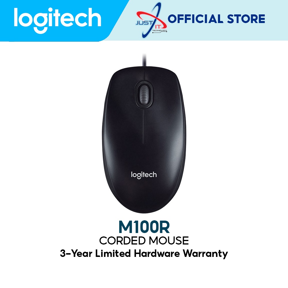 Logitech M100R Full Size Corded Mouse | Shopee Malaysia