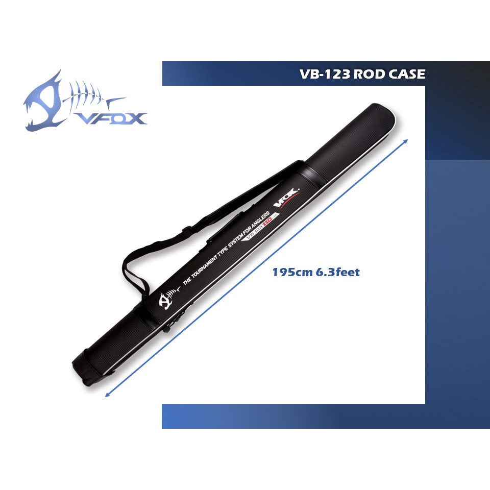 VFOX WEFOX (6.3 - 7.7 feet) Hard Rod Case (195cm - 235cm) Fishing Rod Bag Fit 5 to 6 Rod Sections (Beg Joran Pancing)