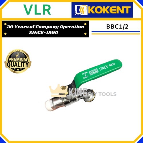 VLR ITALY DIN 15 LEVEL BALL VALVE 1/2